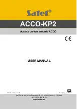 Preview for 1 page of Satel ACCO-KP2 User Manual