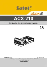 Preview for 1 page of Satel ACX-210 Manual