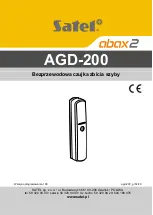 Preview for 1 page of Satel AGD-200 Quick Installation Manual