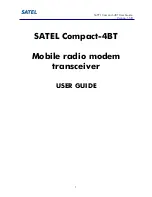 Satel Compact-4BT User Manual preview