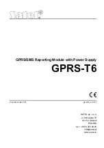 Preview for 1 page of Satel GPRS-T6 Manual