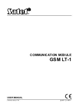 Satel GSM LT-1 User Manual предпросмотр