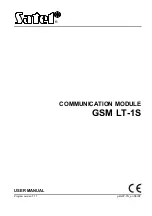 Предварительный просмотр 1 страницы Satel GSM LT-1S User Manual