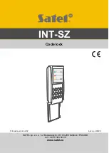 Предварительный просмотр 1 страницы Satel INT-SZ Manual