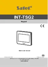 Satel INT-TSG2 Quick User Manual preview