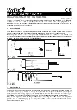 Satel K-1 2E Quick Start Manual preview