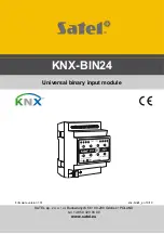 Preview for 1 page of Satel KNX-BIN24 Manual