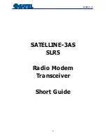 Satel SATELLINE-3AS SLR5 Short Manual preview