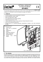 Satel SP-4002 Manual preview