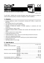 Preview for 1 page of Satel SP-6500 Instruction Manual