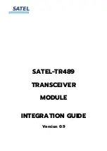 Предварительный просмотр 1 страницы Satel TR489 Integration Manual