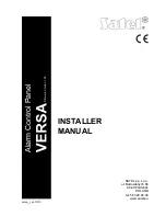 Preview for 1 page of Satel Versa 10 Installer Manual