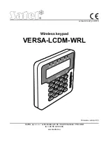 Satel VERSA-LCDM-WRL Manual preview