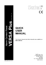 Satel VERSA Plus INT-TSG Quick User Manual preview