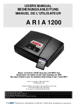 Preview for 1 page of Satelco ARIA 1200 User Manual