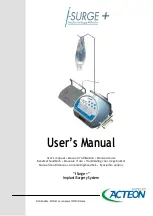 Preview for 1 page of Satelec ACteon i-Surge+ User Manual