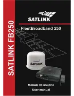 Satlink FleetBroadband 250 User Manual preview