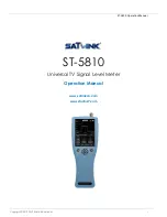 Satlink ST-5610 Operation Manual preview