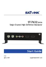 Satlink ST-7632 Series Start Manual preview