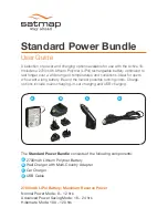 satmap Standard Power Bundle User Manual preview