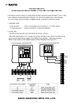 Preview for 12 page of SATO KEIRYOKI SK-M350-TRH Instruction Manual