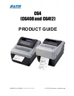 Предварительный просмотр 1 страницы SATO CG4 Series Product Manual