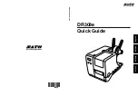 Preview for 1 page of SATO DR308e Quick Manual