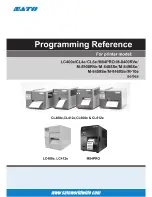 SATO LC400e Series Programming Reference Manual preview