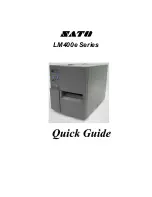 SATO LM400e Series Quick Manual preview