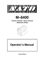 SATO M-8400 Operator'S Manual предпросмотр