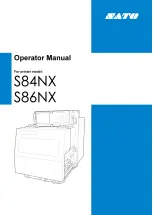 SATO S84NX Operator'S Manual предпросмотр