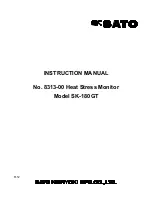 Предварительный просмотр 1 страницы SATO SK-180GT Instruction Manual