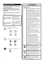 Preview for 4 page of SATO VP208 Operator'S Manual