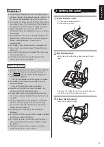 Preview for 9 page of SATO VP208 Operator'S Manual