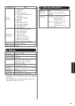 Preview for 47 page of SATO VP208 Operator'S Manual