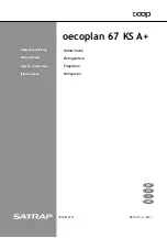 Preview for 1 page of Satrap Coop oecoplan 67 KS A+ Instruction Book