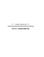 Satrue WBT-168 User Manual preview