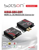 Preview for 1 page of Satson HDM-SDI-201 User Manual