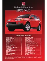 Saturn 2005 Vue Getting To Know Manual preview