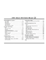 Saturn 2006 Vue Owner'S Manual preview