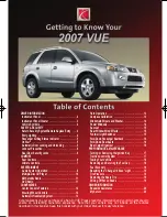 Saturn 2007 VUE Green Line Hybrid Getting To Know Manual preview