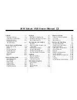 Предварительный просмотр 1 страницы Saturn 2010 VUE Owner'S Manual