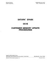 Preview for 199 page of Saturn EPABX OC1E User Instructions