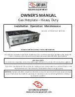 Saturn ESHP-6 Owner'S Manual preview