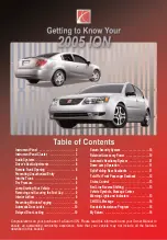 Saturn ION 2005 Get To Know Manual preview