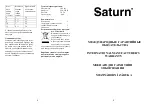 Preview for 5 page of Saturn ST-CM1033 Manual