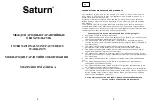 Preview for 5 page of Saturn ST-CM1038 Manual