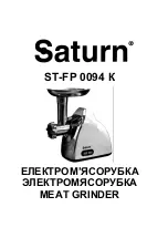 Предварительный просмотр 1 страницы Saturn ST-FP 0094 K Manual