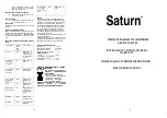 Preview for 5 page of Saturn ST-FP0061 Manual