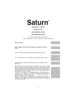 Preview for 31 page of Saturn ST-HT0475 Manual